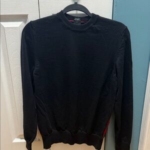 Boss Black Crewneck Men's Sweater red piping on the back side